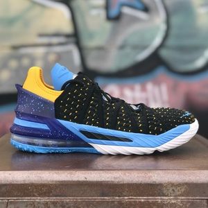 Nike LeBron 18 XVIII GS Blue Basketball Sneakers
